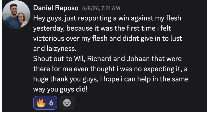 Daniel's testimony inside the brotherhood